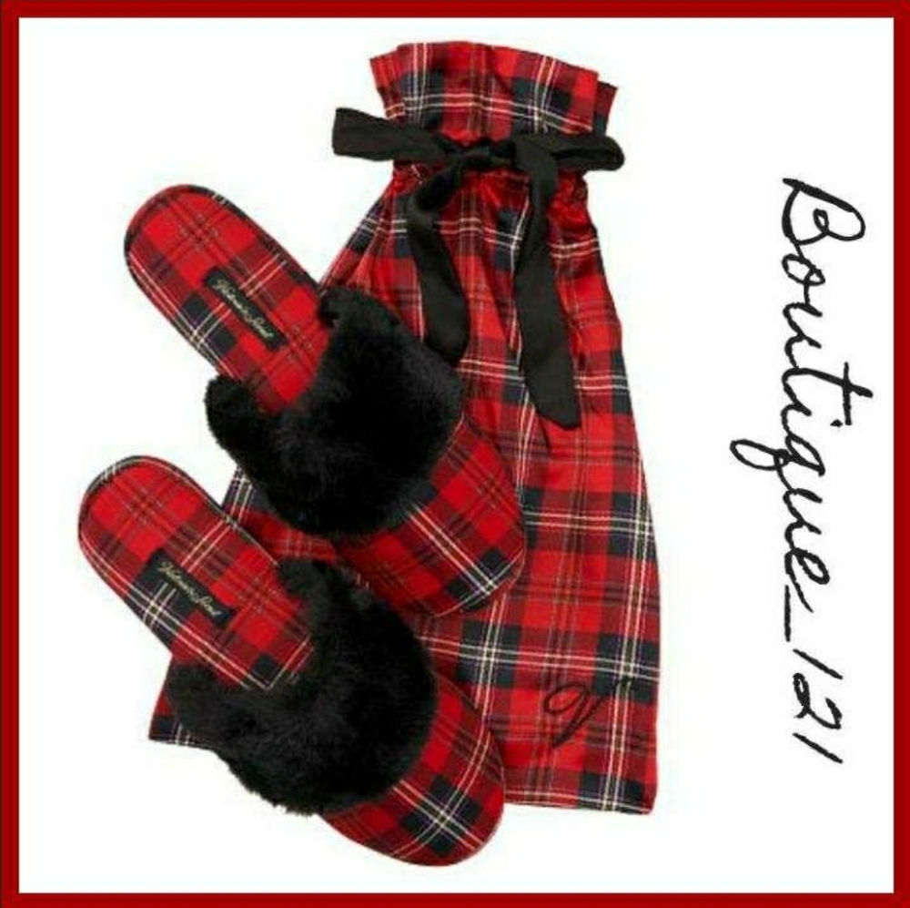 VS Plaid Luxe Slippers! - Picture 1 of 3